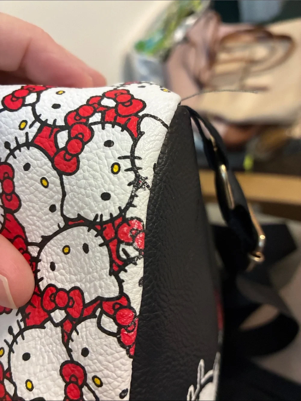Hello Kitty White & Red Kids Backpack with Matching Red Accessories